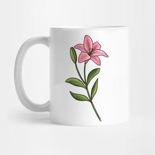 Pink Lily Mug